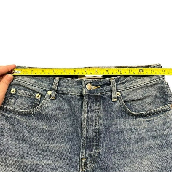 Everlane The 90's Cheeky Mid Wash Straight Leg High Rise Jeans Womens‎ 25 Crop - Picture 4 of 6